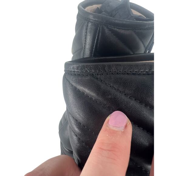 Gucci 95mm Matelasse' Leather Platform Boots in Black - Picture 16 of 16